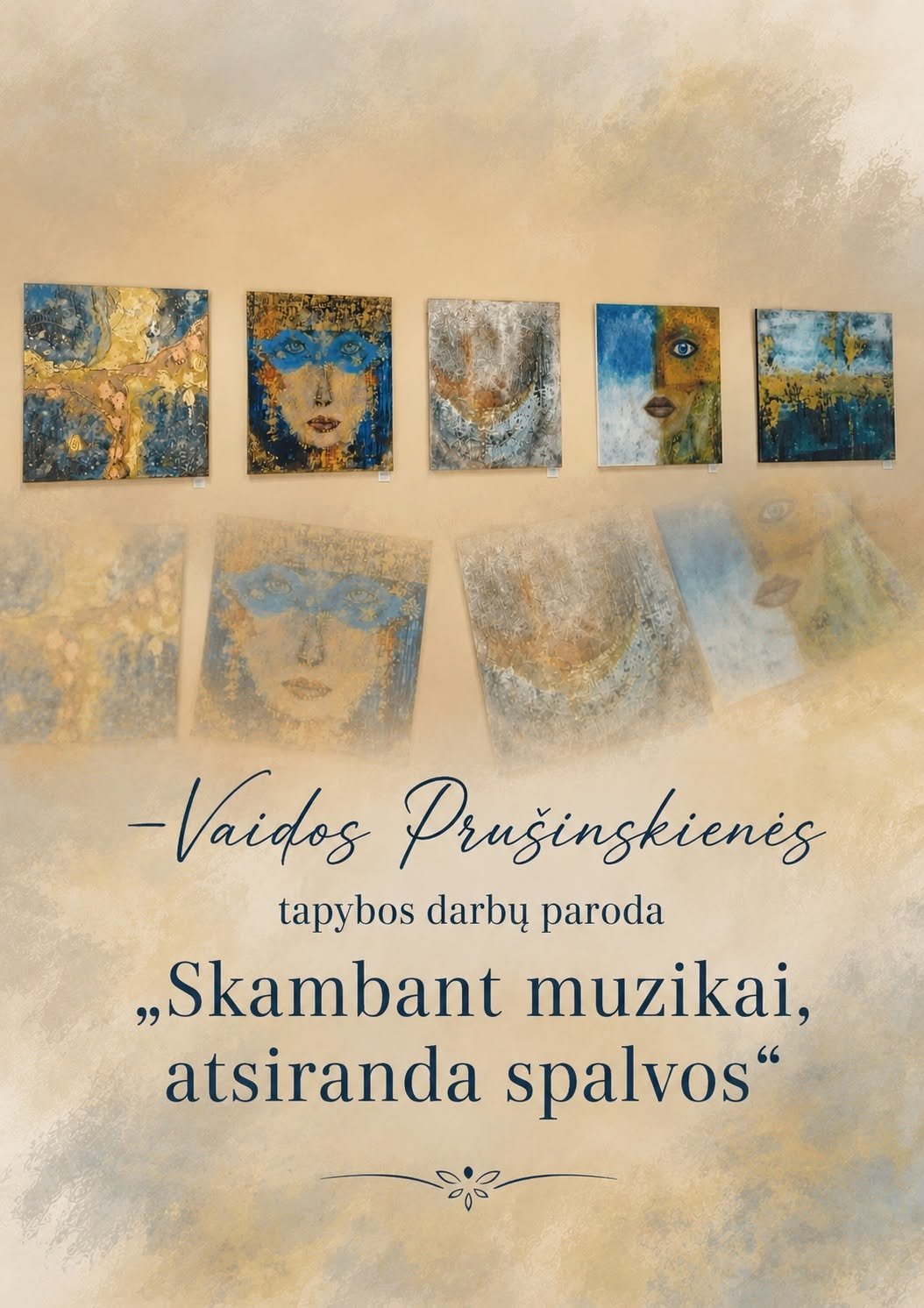 Vaidos Prušinskienės tapybos darbų paroda Josvainių bibliotekoje!